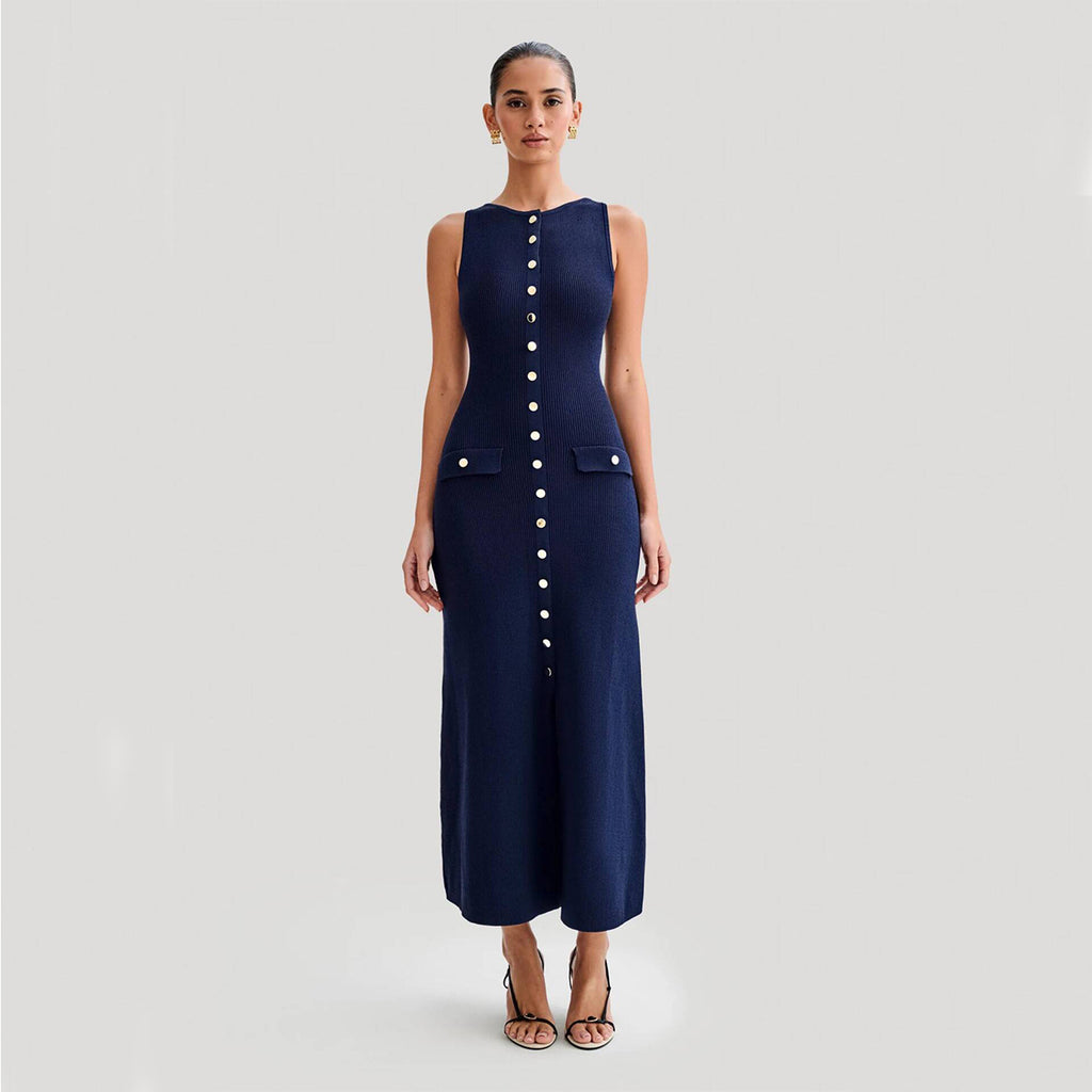 Slim Fit Knitted Long Dress