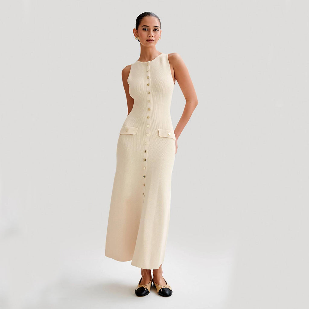 Slim Fit Knitted Long Dress