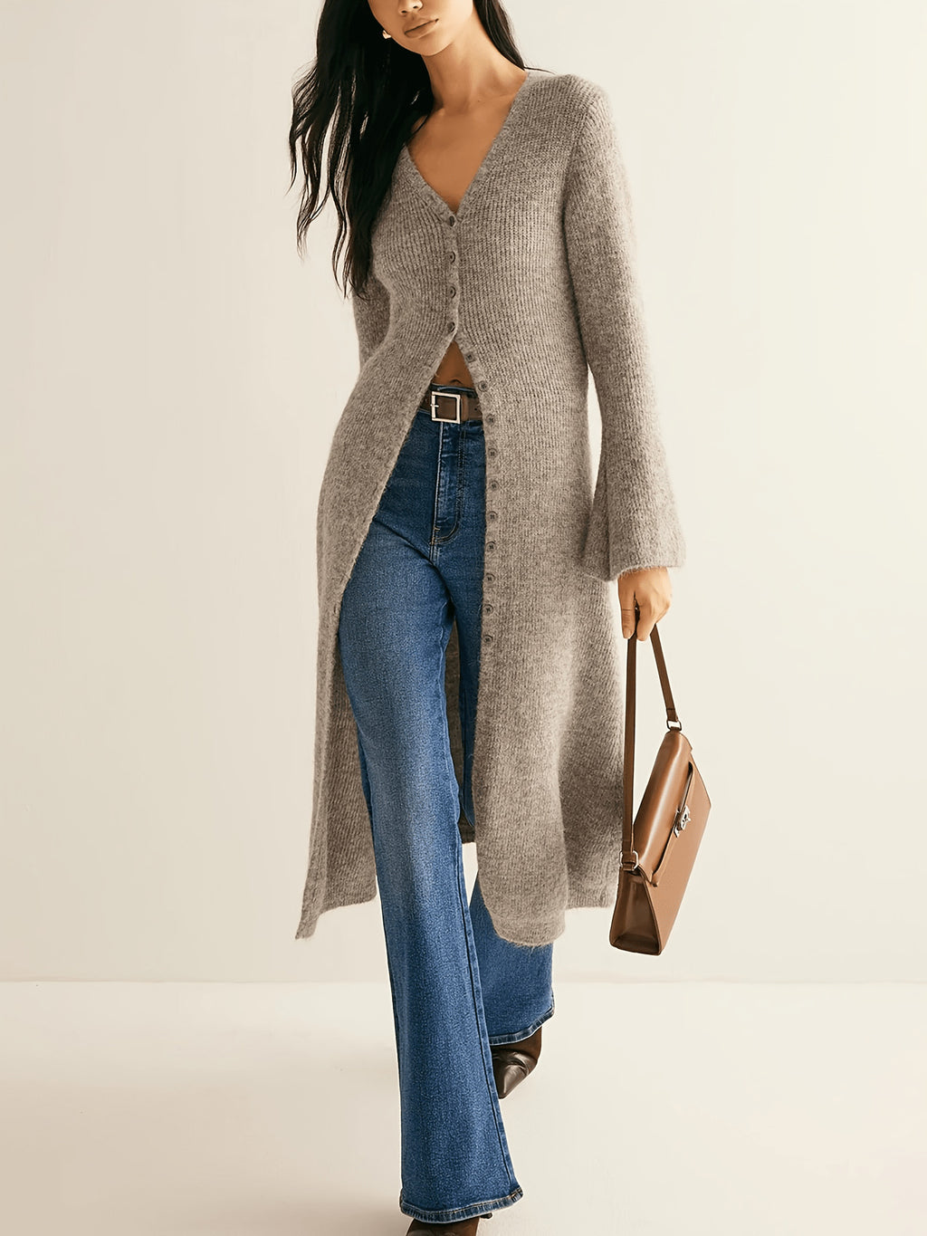 French Retro Long Sleeve Coat