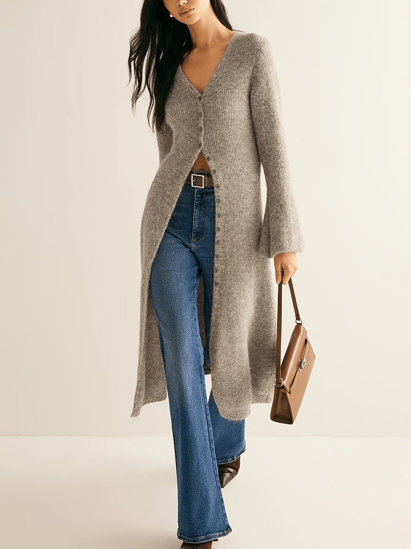 French Retro Long Sleeve Coat