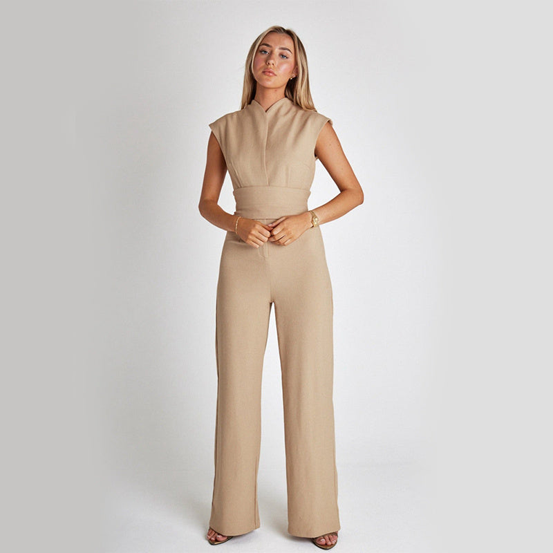 Elegant Long Sleeveless Jumpsuit