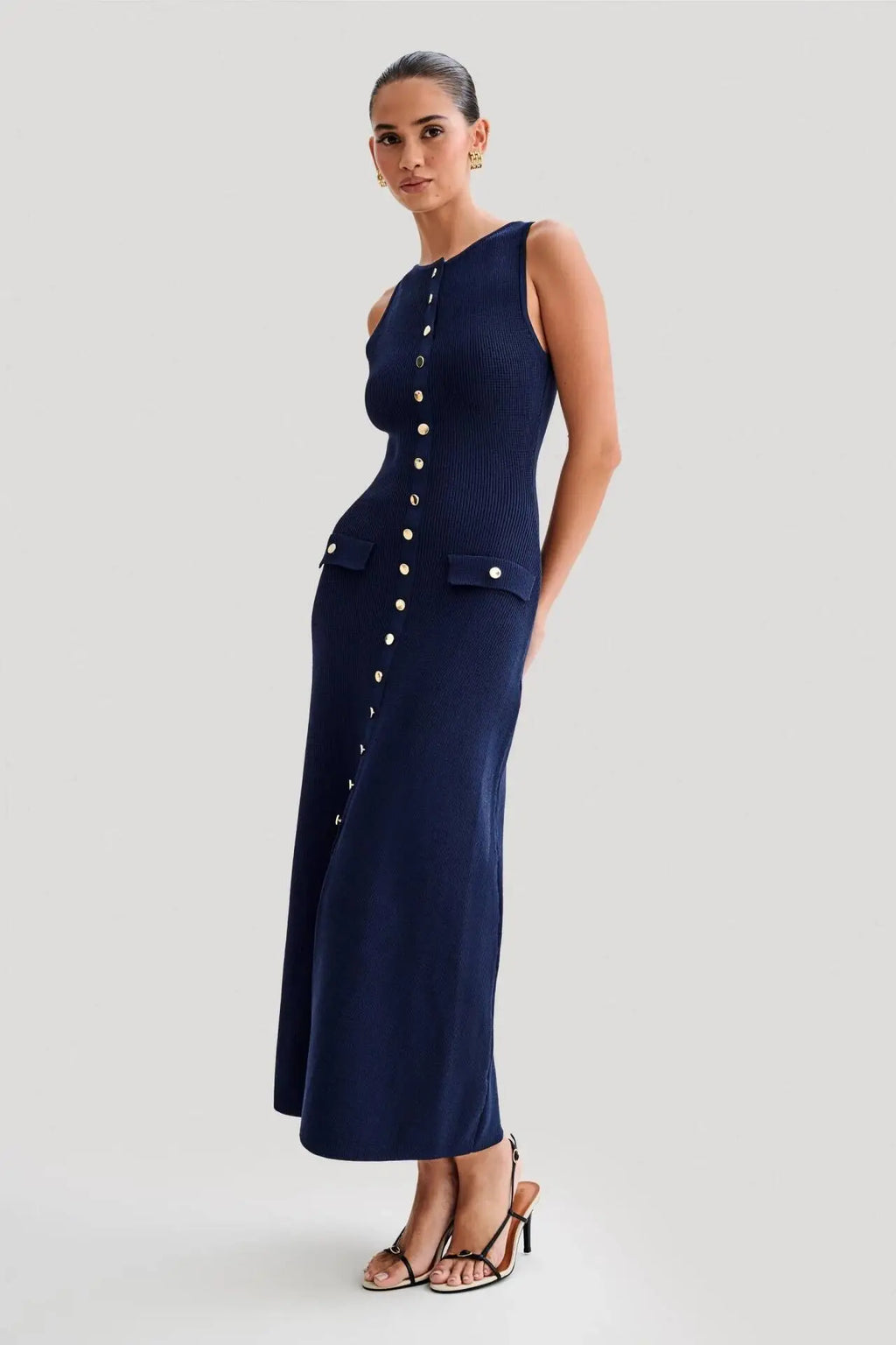 Slim Fit Knitted Long Dress