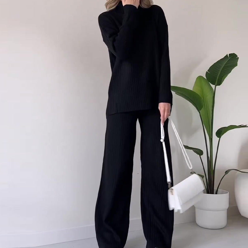 Women's Knitted Turtleneck Set