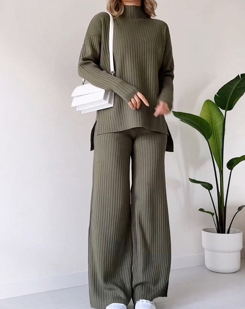 Women's Knitted Turtleneck Set
