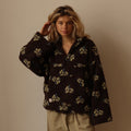 Winter Flowers Lambskin Sweatshirt