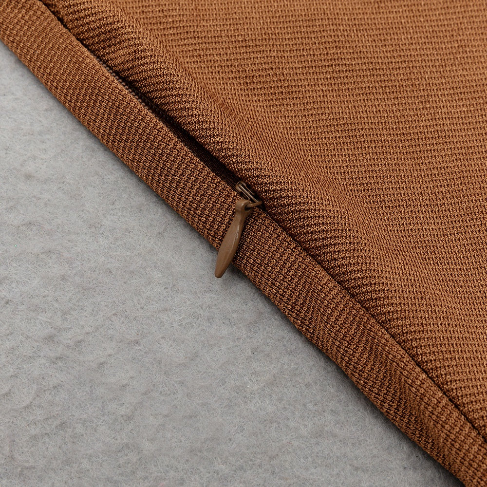 Round Neck Pleated Ribbon Dress