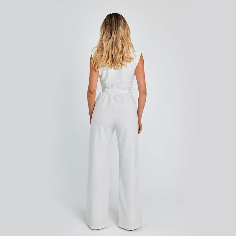 Elegant Long Sleeveless Jumpsuit