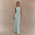 Halter Backless Slim Maxi Elegant Dress